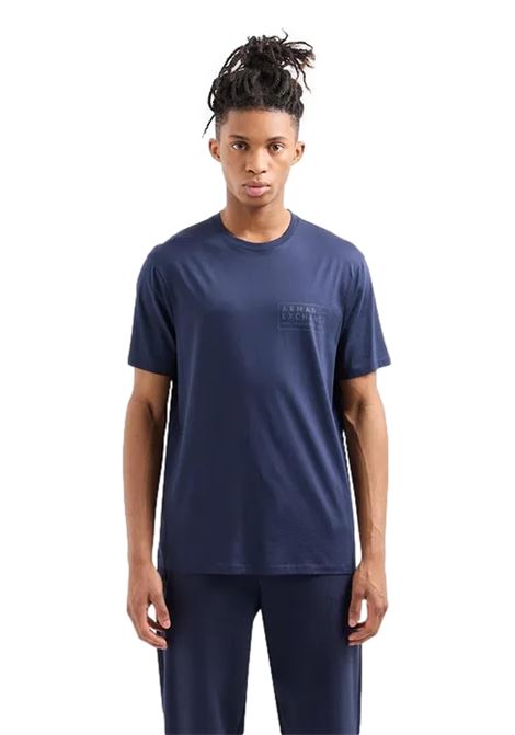 T-shirt regular fit in cotone mercerizzato con logo sul petto ARMANI EXCHANGE | T-shirt | 3DZTJH ZJ9AZ15BA